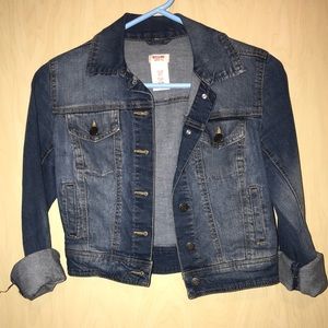 Crop jean jacket
